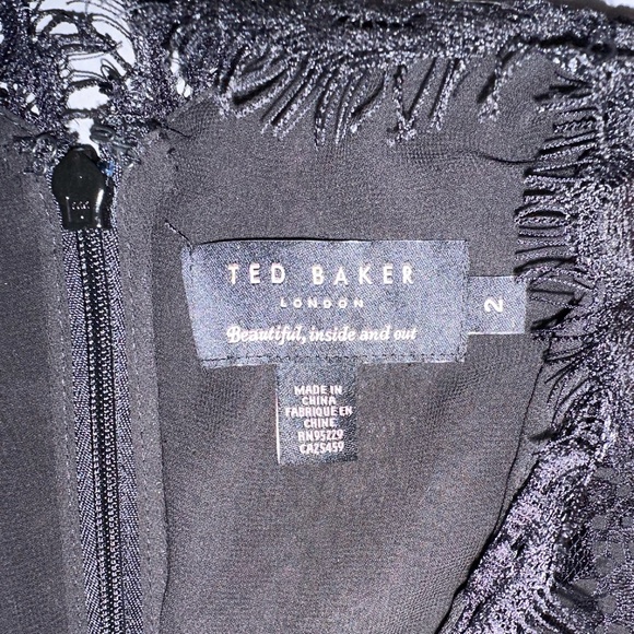 Ted Baker - Sarvani Lace Overlay Top Sheath - SZ 2 - Picture 8 of 8